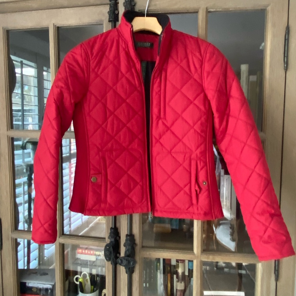 Red Quilted Kids Jacket